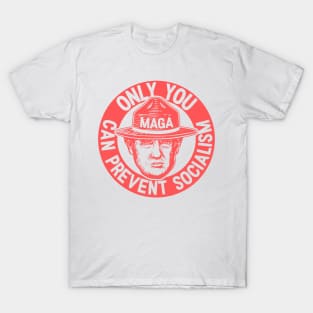 Ultra MAGA | Only You Can Prevent Socialism | We The People 1776 - 2022 | Red T-Shirt